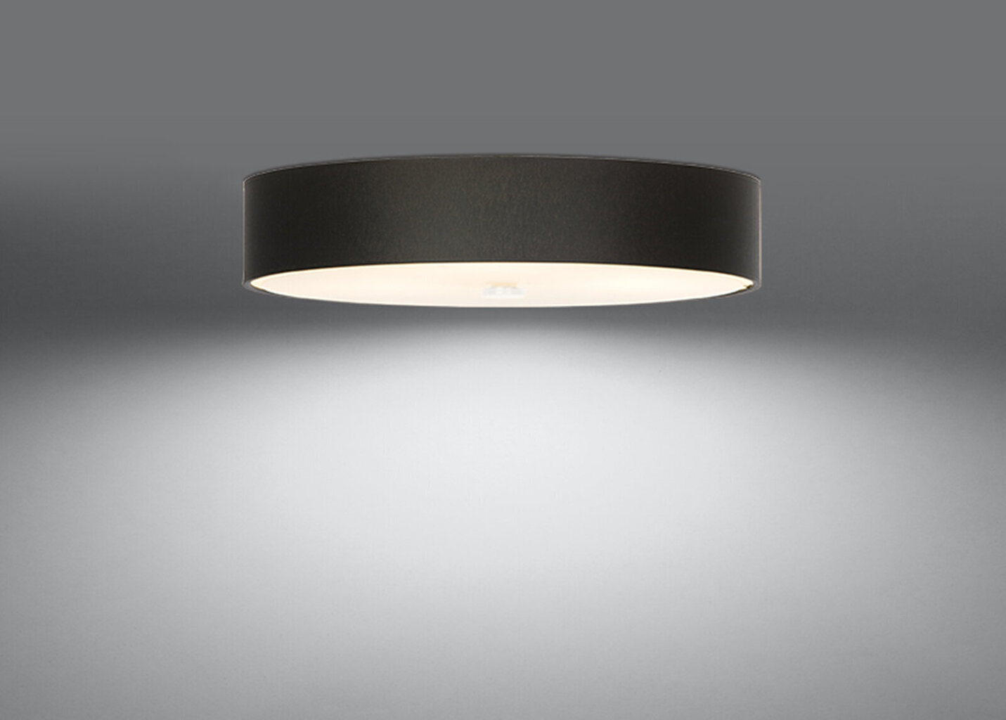 Sollux griestu lampa Skala, melna, 60 cm цена и информация | Griestu lampas | 220.lv