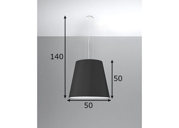 Sollux lampa Geneve 50, melna cena un informācija | Lustras | 220.lv