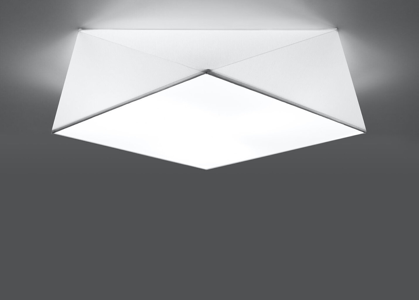 Sollux griestu lampa Hexa, balta, 45 cm cena un informācija | Griestu lampas | 220.lv