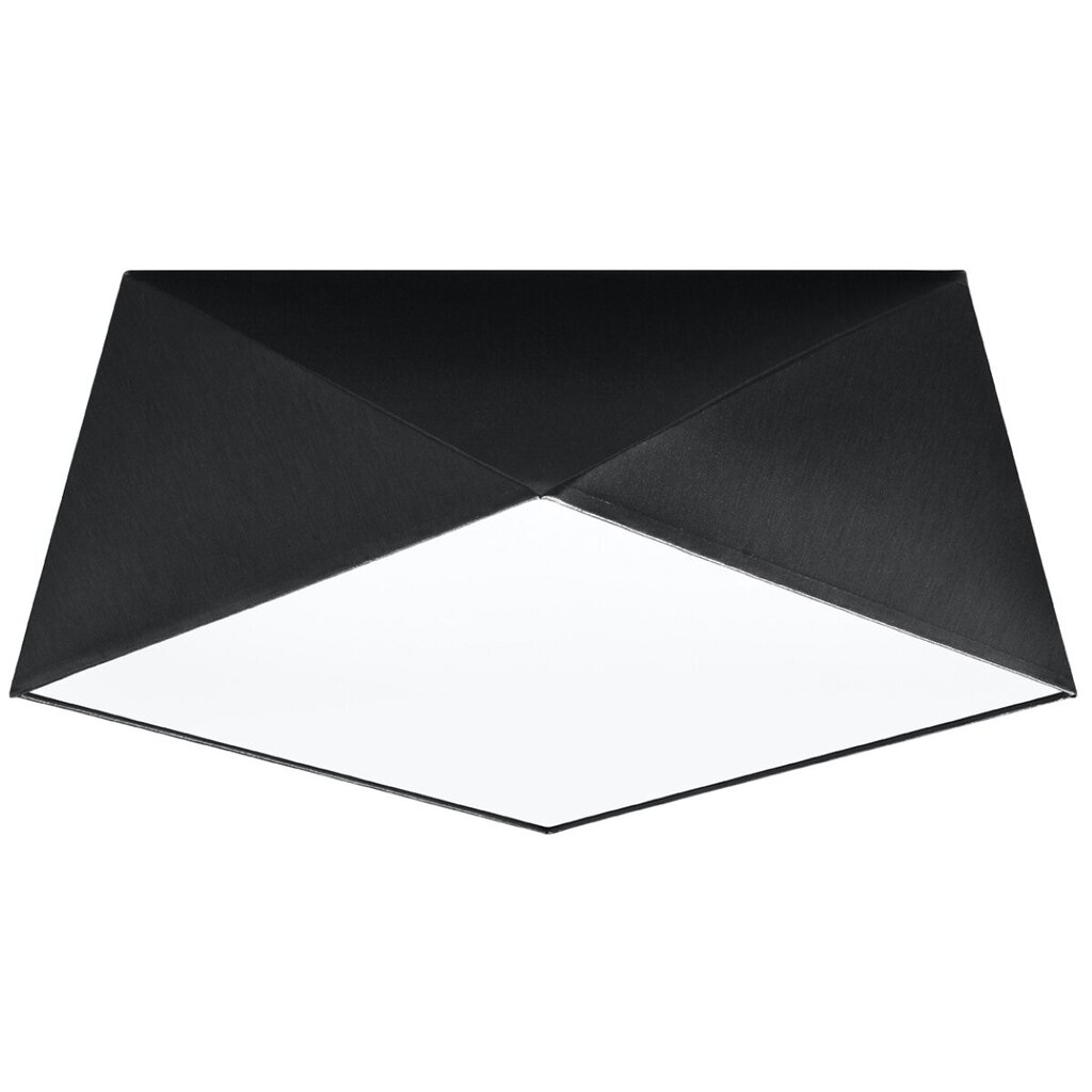 Sollux griestu lampa Hexa, melna, 35 cm cena un informācija | Griestu lampas | 220.lv