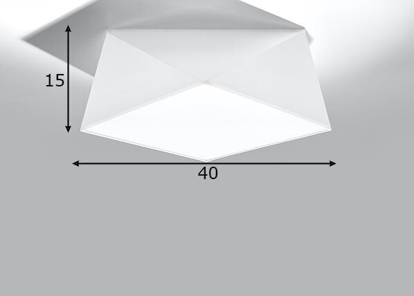 Sollux griestu lampa Hexa, balta, 35 cm cena un informācija | Griestu lampas | 220.lv