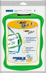 Rakstīšanas tāfele ar marķieri un sūkli Bic kids board, 20 x 31 cm cena un informācija | Kancelejas preces | 220.lv