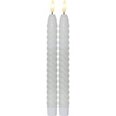 LED vaska sveces baltā krāsā 2gb 25x2.3cm Flamme Swirl 064-34