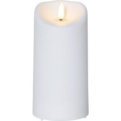 LED vaska svece uz baterijām balta AA 0,03W 7,5x15cm Flamme 063-84 cena un informācija | Sveces un svečturi | 220.lv