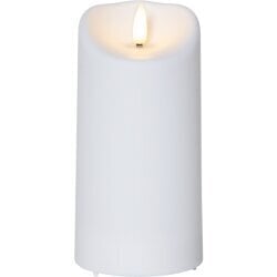 LED vaska svece uz baterijām balta AA 0,03W 7,5x15cm Flamme 063-84 cena un informācija | Sveces un svečturi | 220.lv