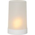 LED vaska svece uz baterijām balta AA 0.072W 9x14,5cm Flame candle 062-36