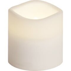 LED Plastmasas svece uz baterijām balta AAA 0,03W 7,5x7,5cm Paul 067-77 cena un informācija | Sveces un svečturi | 220.lv
