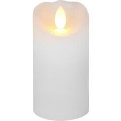 LED vaska svece uz baterijām balta AA 0,12W 5,5x10cm Glow 068-42 цена и информация | Подсвечники, свечи | 220.lv