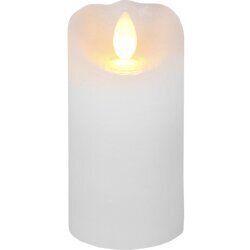 LED vaska svece uz baterijām balta AA 0,12W 5,5x10cm Glow 068-42 cena un informācija | Sveces un svečturi | 220.lv