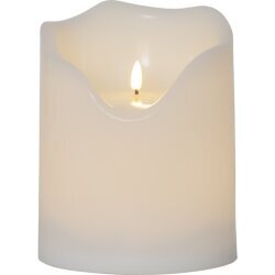 LED Vaska veida svece uz baterijām balta C 0,75W 16x20cm Flamme grand 064-43 cena un informācija | Sveces un svečturi | 220.lv