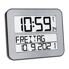 Digitālais radio pulkstenis TFA TIMELINE MAX 60.4512, sudrabs cena un informācija | Pulksteņi | 220.lv