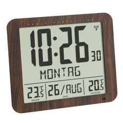 Digitālais radiovadāmais pulkstenis TFA ar ārējo un iekšējo temperatūru 60.4518 cena un informācija | Pulksteņi | 220.lv