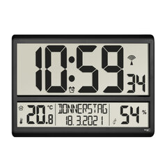 Digitālais XL radiovadāmais pulkstenis ar istabas klimatu 60.4520 cena un informācija | Pulksteņi | 220.lv