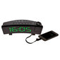 Radio projekcijas modinātājs TFA ar USB uzlādes funkciju 60.5015, zaļš cena un informācija | Radioaparāti, modinātājpulksteņi | 220.lv