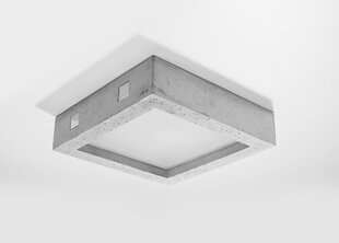 Sollux griestu lampa Riza, pelēka цена и информация | Потолочные светильники | 220.lv