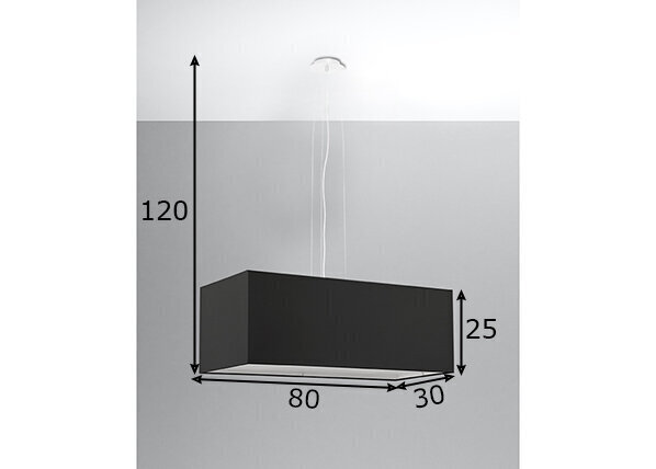 Sollux lampa Santa Bis 80 cena un informācija | Lustras | 220.lv