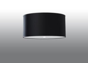 Sollux griestu lampa Otto, melna, 50 cm цена и информация | Потолочные светильники | 220.lv