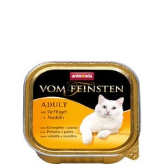 Animonda Vom Feinsten Adult kaķu barība ar mājputnu un makaronu garšu, 100 g cena un informācija | Konservi kaķiem | 220.lv