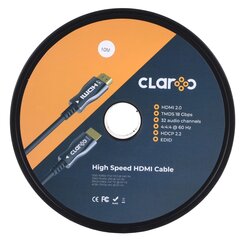 CLAROC HDMI CABLE FIBER OPTIC AOC 2.0, 4K, 10M cena un informācija | Adapteri un USB centrmezgli | 220.lv