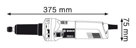 Taisnā slīpmašīna Bosch GGS 28 LC Professional cena un informācija | Slīpmašīnas | 220.lv