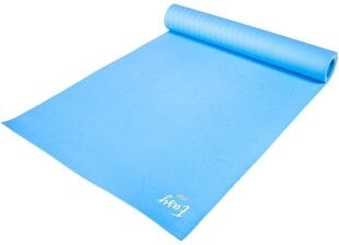 Jogas paklājs Easy Yoga - zils, 4 mm cena un informācija | Vingrošanas paklāji | 220.lv