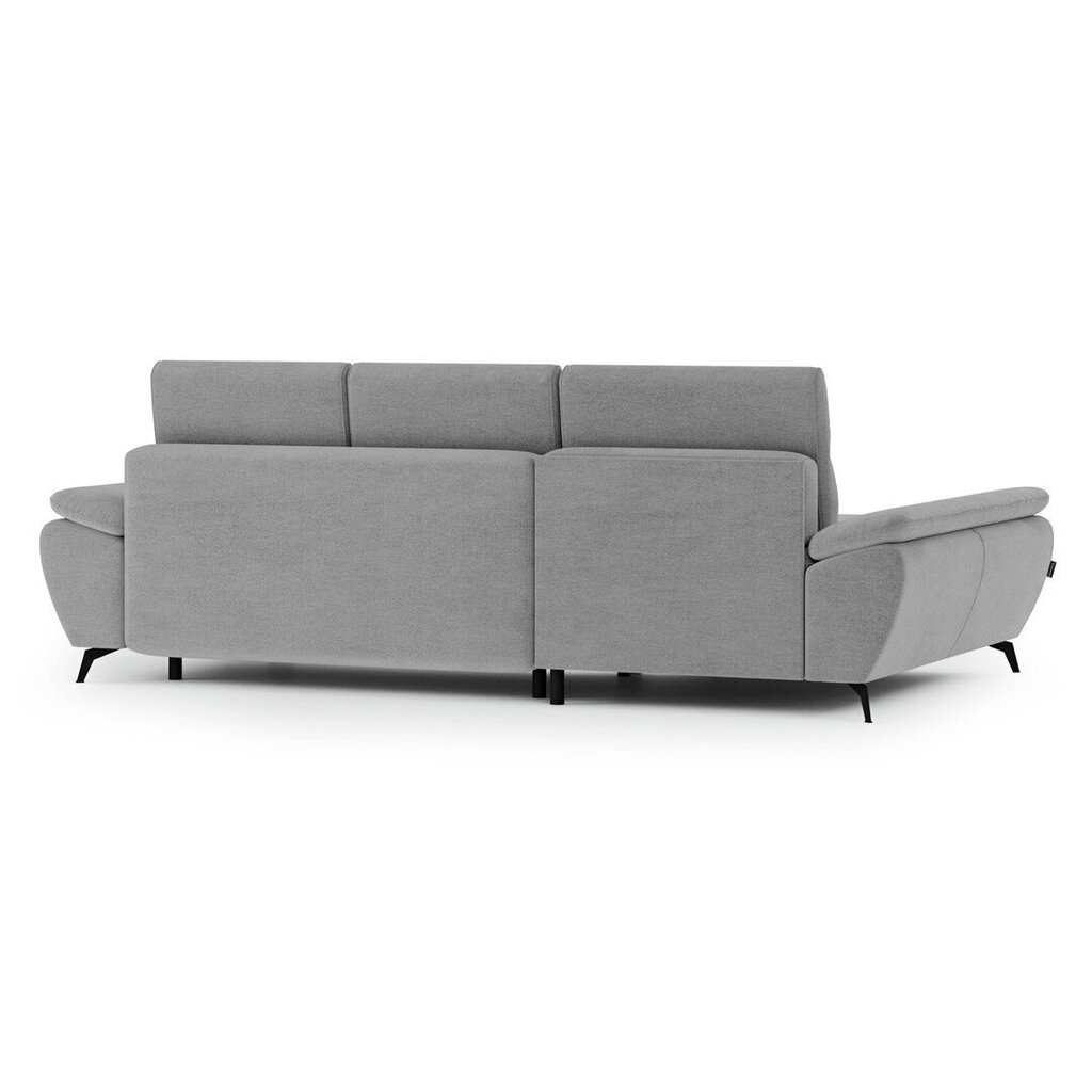 Stūra dīvāns Homede Emanuel, sudraba cena un informācija | Stūra dīvāni | 220.lv