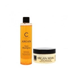 Matu šampūna un maskas komplekts ar arganu ARGAN, 250+200 ml cena un informācija | Šampūni | 220.lv
