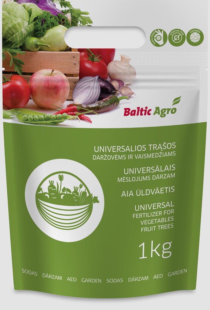 Baltic Agro Universālais mēslojums dārzam, 1 kg цена и информация | Beramie mēslošanas līdzekļi | 220.lv