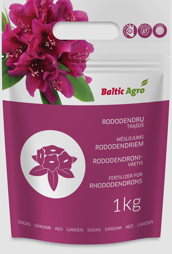 Baltic Agro Mēslojums Rododendriem, 1 kg цена и информация | Beramie mēslošanas līdzekļi | 220.lv