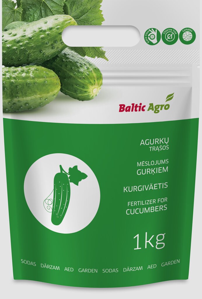 Baltic Agro Mēslojums gurķiem, 1 kg цена и информация | Beramie mēslošanas līdzekļi | 220.lv