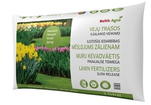 Baltic Agro Ilgstošās iedarbības mēslojums zālienam, 15 kg цена и информация | Рассыпчатые удобрения | 220.lv