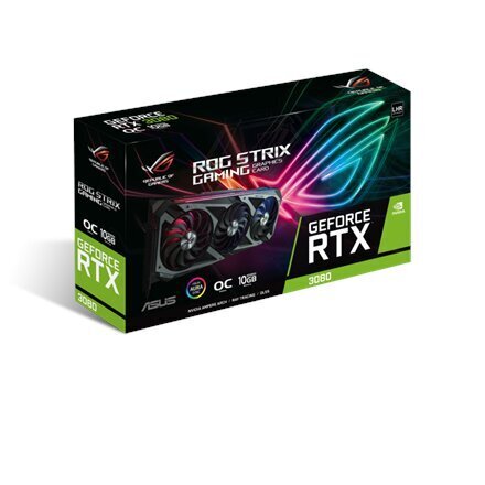 VGA Asus RTX3080 ROG Strix O10G V2-GAMING LHR cena un informācija | Videokartes (GPU) | 220.lv