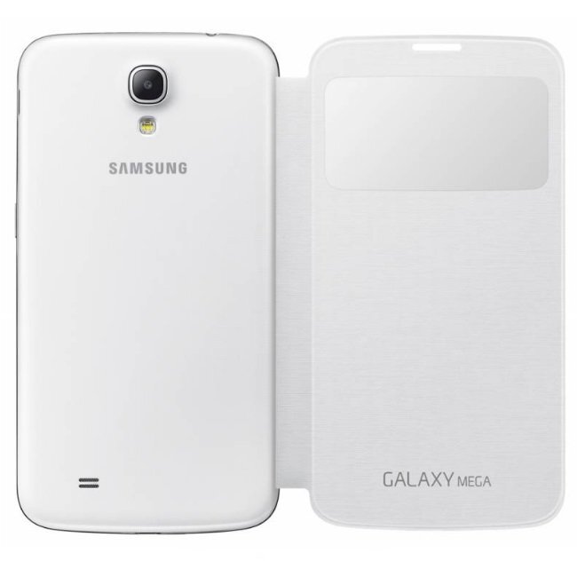 Samsung EF-CI920BWE Super Plāns Sānisks Maciņš ar lodziņu Galaxy Mega 6.3 Balts (EU Blister) цена и информация | Telefonu vāciņi, maciņi | 220.lv