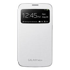 Samsung EF-CI920BWE Super Plāns Sānisks Maciņš ar lodziņu Galaxy Mega 6.3 Balts (EU Blister) цена и информация | Чехлы для телефонов | 220.lv