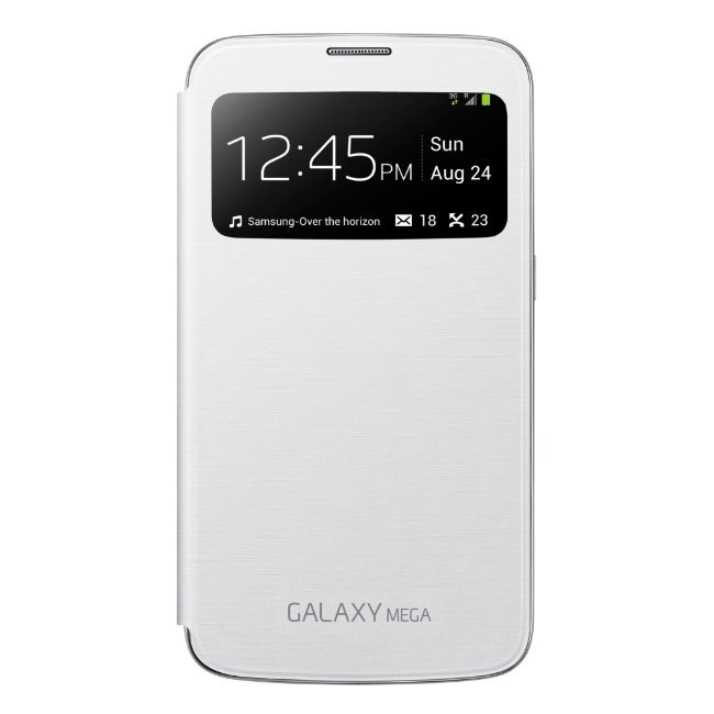Samsung EF-CI920BWE Super Plāns Sānisks Maciņš ar lodziņu Galaxy Mega 6.3 Balts (EU Blister) cena un informācija | Telefonu vāciņi, maciņi | 220.lv