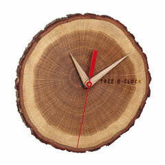 Sienas pulkstenis TFA TREE-O-CLOCK no ozola koka 60.3046 cena un informācija | Pulksteņi | 220.lv