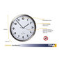 Bezvadu sienas pulkstenis TFA ar nerūsējošā tērauda rāmi 60.3523 цена и информация | Pulksteņi | 220.lv