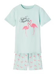 Детская пижама Name It 13199364*01, мятная/розовая 5715213581622 цена и информация | Пижамы, халаты для девочек | 220.lv
