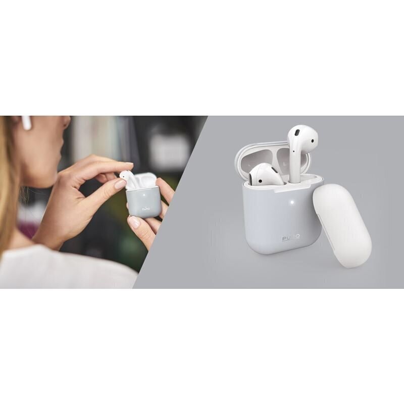 Puro Icon silikona futlāris Puro Icon paredzēts AirPods 1&2 cena un informācija | Austiņu piederumi | 220.lv