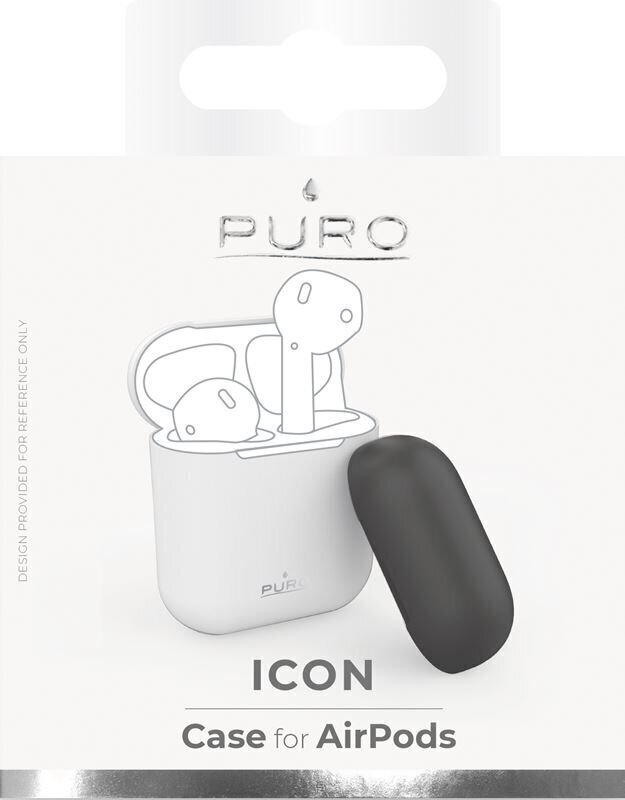 Puro Icon silikona futlāris Puro Icon paredzēts AirPods 1&2 цена и информация | Austiņu piederumi | 220.lv