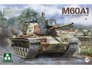 Сборная пластиковая модель Takom - M60A1 U.S. Army Main Battle Tank, 1/35, 2132 цена и информация | Конструкторы и кубики | 220.lv