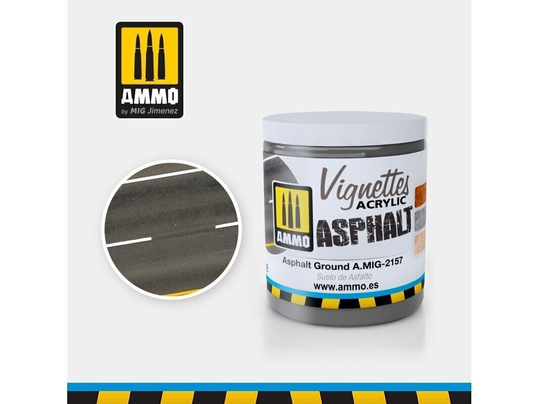 AMMO MIG - ASPHALT GROUND, 100ml. AMIG2157 цена и информация | Modelēšanas un zīmēšanas piederumi | 220.lv