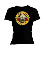 Sieviešu t-krekls ar īsām piedurknēm GUNS N 'ROSES CLASSIC BULL LOGO cena un informācija | T-krekli sievietēm | 220.lv