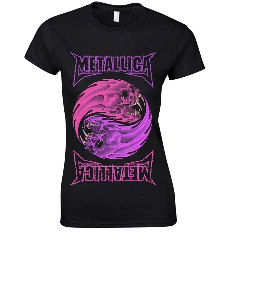 Sieviešu t-krekls ar īsām piedurknēm METALLICA (YIN YANG) цена и информация | T-krekli sievietēm | 220.lv