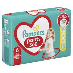 Подгузники-трусики Pampers Pants, 6 Размер, 14-19 кг, 44 шт. цена и информация | Подгузники | 220.lv