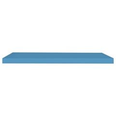 vidaXL sienas plaukts, zils, 80x23,5x3,8 cm, MDF cena un informācija | Plaukti | 220.lv