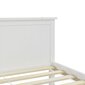 vidaXL gultas rāmis, balts, priedes masīvkoks, 180x200 cm cena un informācija | Gultas | 220.lv