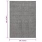 vidaXL paklājs, 140x200 cm, pelēks cena un informācija | Paklāji | 220.lv