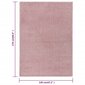 vidaXL paklājs, 120x170 cm, rozā cena un informācija | Paklāji | 220.lv