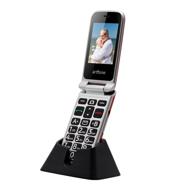 Telefons Senioru tālrunis Artfone C10 RED (LT, LV, EE, RU ) cena | 220.lv